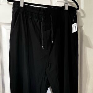 Women’s Old Navy Go Dry Black Joggers- NWT- Size L
